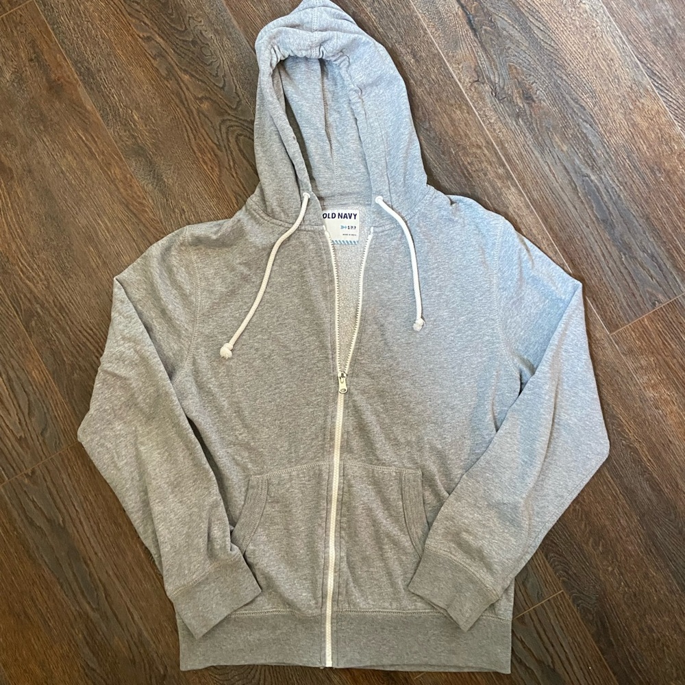 Old Navy gray zip up hoodie